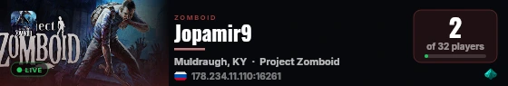 Jopamir9 live status badge