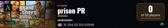 prison PR live status badge