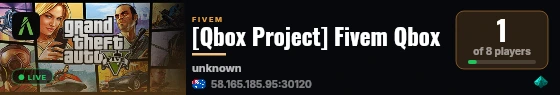 [Qbox Project] Brave QBCORE live status badge
