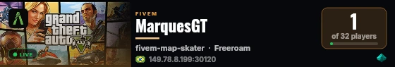 MarquesGT live status badge