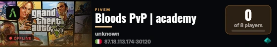 Bloods PvP | academy live status badge