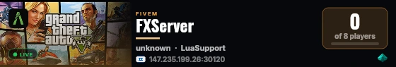 FXServer live status badge