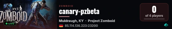 canary-pzbeta live status badge