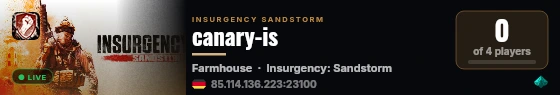 canary-is live status badge
