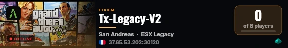 Tx-Legacy-V2 live status badge