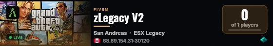 zLegacy V2 live status badge