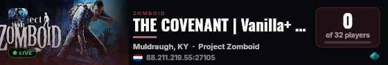 THE COVENANT | Vanilla+ | PVE/PVP WEEKENDS live status badge