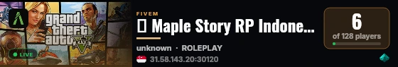 🍁 Maple Story RP Indonesia Release live status badge