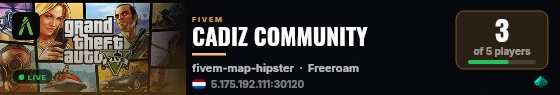 CADIZ COMMUNITY live status badge