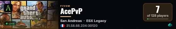 AcePvP live status badge