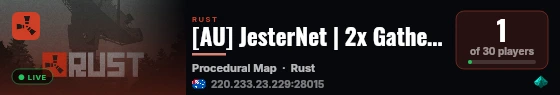 [AU] JesterNet | 2x Gather | Raid Protect | Monthly live status badge