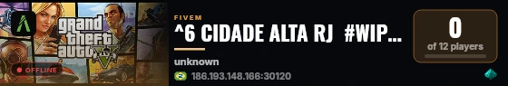 ^6 CIDADE ALTA RJ  #WIPOU AGORA 😈 live status badge