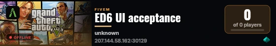 ED6 UI acceptance live status badge