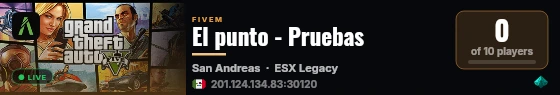El punto - Pruebas live status badge