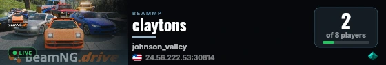 claytons live status badge