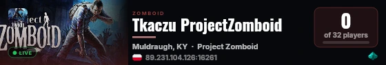 Tkaczu ProjectZomboid live status badge