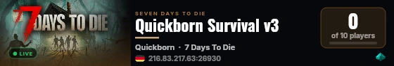 Quickborn Survival v3 live status badge