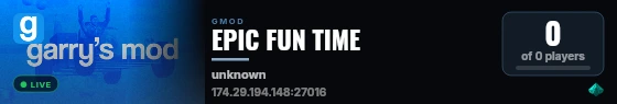 EPIC FUN TIME live status badge