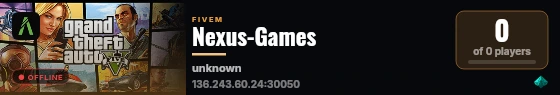 Nexus-Games live status badge