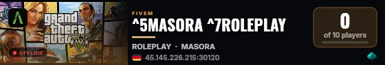 ^5MASORA ^7ROLEPLAY live status badge