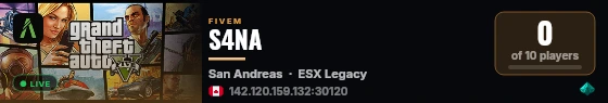 Serveur WL | [ESX Legacy] live status badge