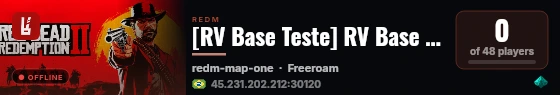 [RV Base Teste] RV Base Teste live status badge