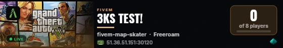 3KS TEST! live status badge