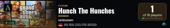 Hunch The Hunches live status badge