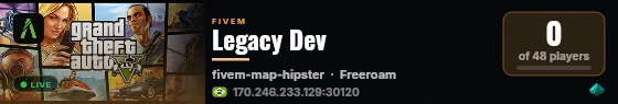 Legacy Dev live status badge