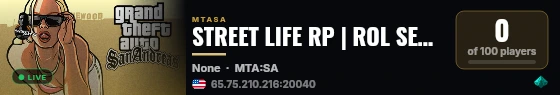 STREET LIFE RP | ROL SERIO  |DOMINICANO live status badge