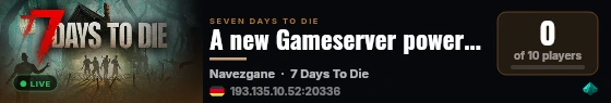 A new Gameserver powered by Host-Unlimited.de live status badge