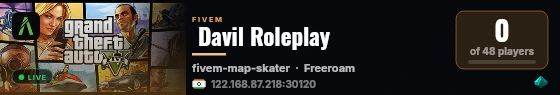  Davil Roleplay live status badge
