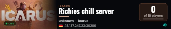 Richies chill server live status badge