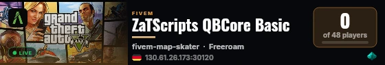 ZaTScripts QBCore Basic live status badge
