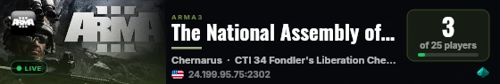 The National Assembly of Lesotho live status badge