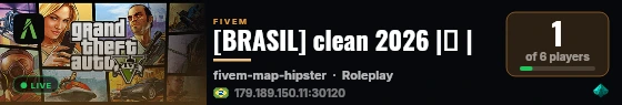 [BRASIL] clean 2026 |🏆 | live status badge