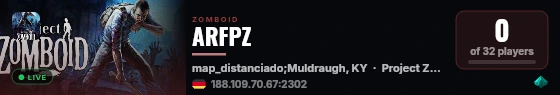 ARFPZ live status badge