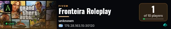 Fronteira Roleplay live status badge