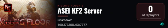 ASEI KF2 Server live status badge