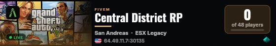 Central District RP live status badge
