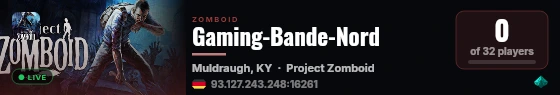 Gaming-Bande-Nord live status badge