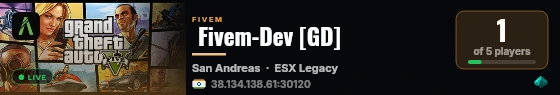  Fivem-Dev [GD] live status badge