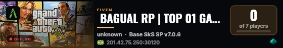  BAGUAL RP | TOP 01 GAÚCHA live status badge