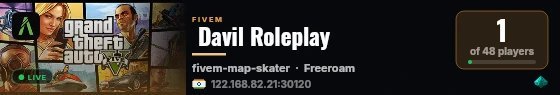  Davil Roleplay live status badge