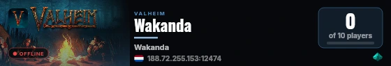 Wakanda live status badge