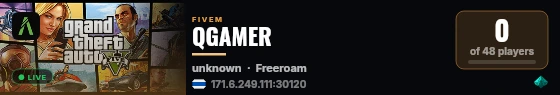 QGAMER live status badge