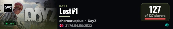 Lost#1 live status badge