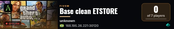 Base clean ETSTORE live status badge