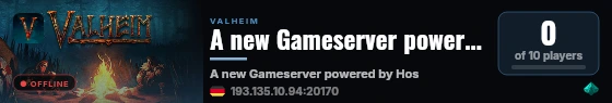 A new Gameserver powered by Host-Unlimited.de live status badge