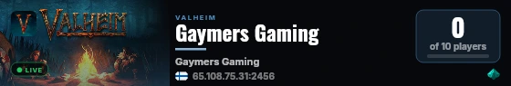 Gaymers Gaming live status badge